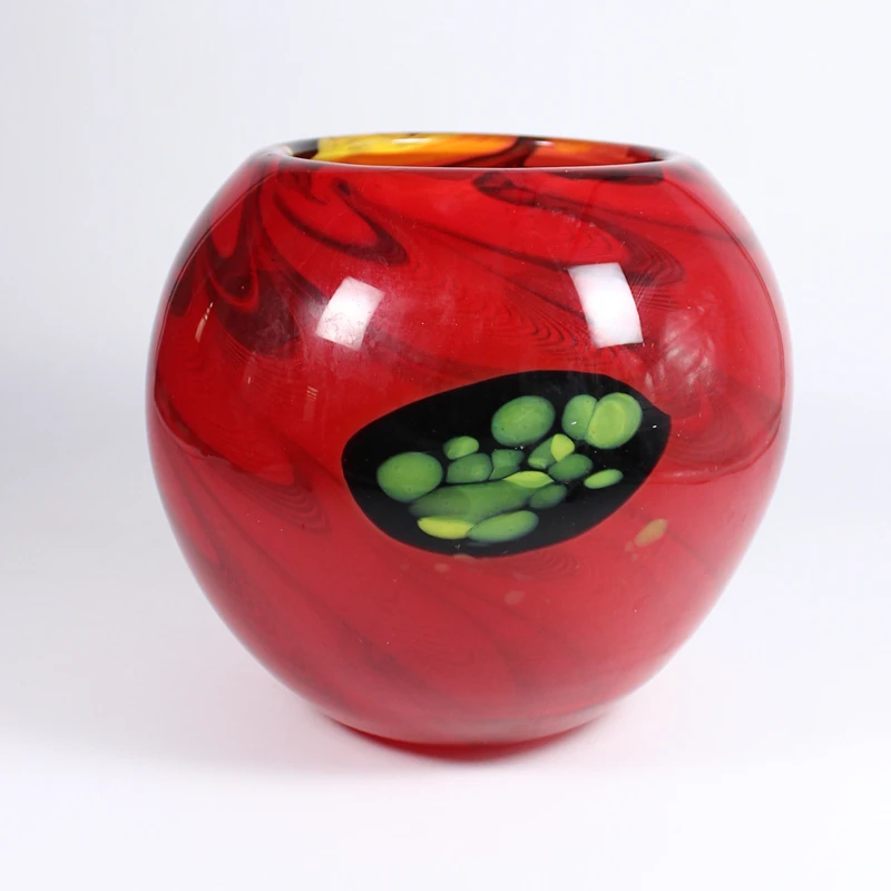 Hand blown solid color glass murano vase (62436290513)