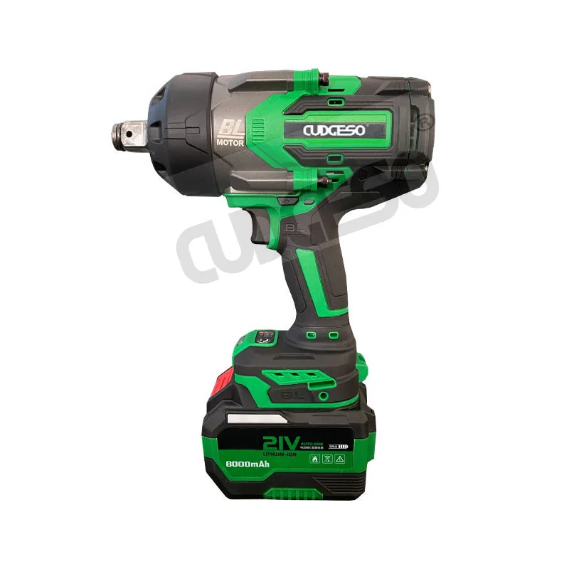 8000Ah Durable using Torque Controlled Electric Brushless Truck Impact Wrench 2100N.m