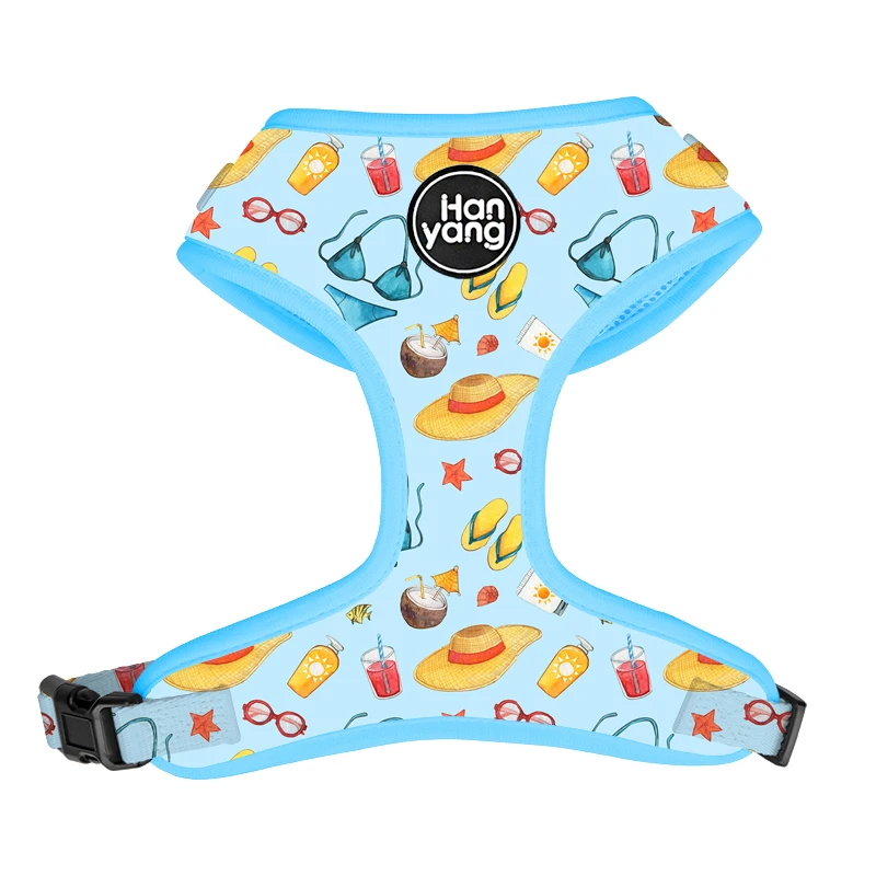 Hanyang 2023 Pet Supplier Pet Harness Premium Dog Harness Soft Neoprene Neck Adjustable Pet Dog harness