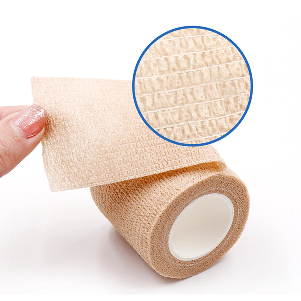 Self Adherent Cohesive Bandages First Aid Tape Elastic Self Adhesive Tape Vet Wrap for Cat, Dog