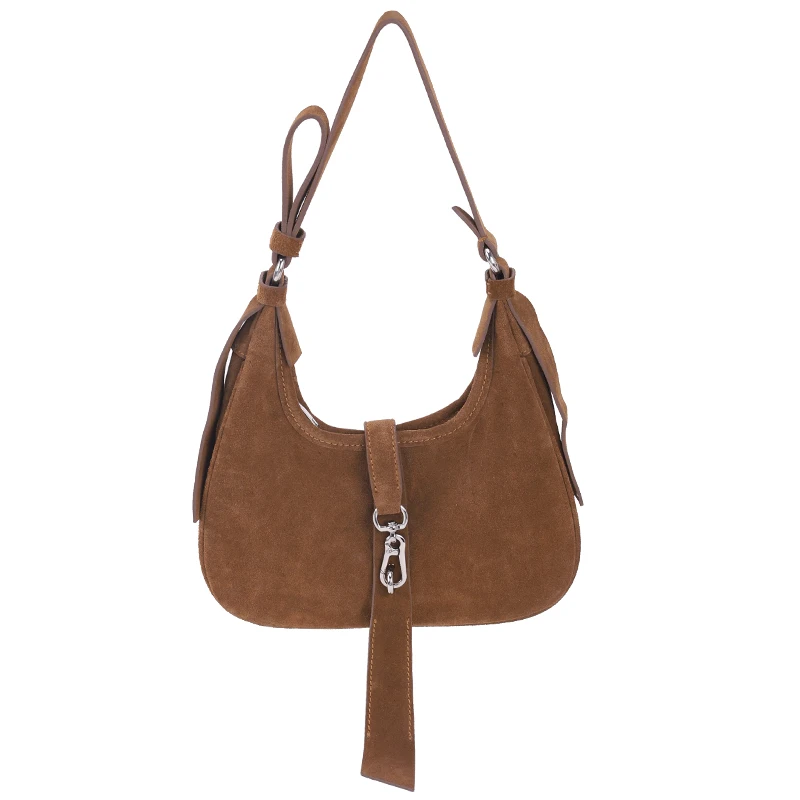 
2021 autumn and winter new PU bag leather suede handbags Korea advanced temperament underarms web celebrity wild Shoulder bag 