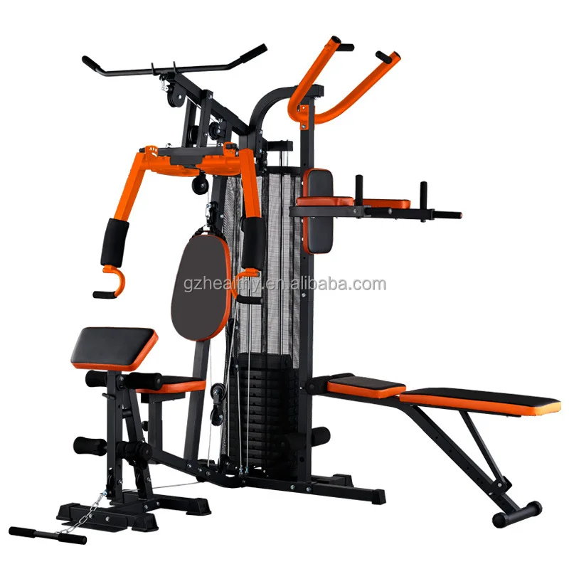 Best-selling worldwide Deluxe Gym Exercise Fitness Sports Equipment multifunctional station with 45kg weight stacks