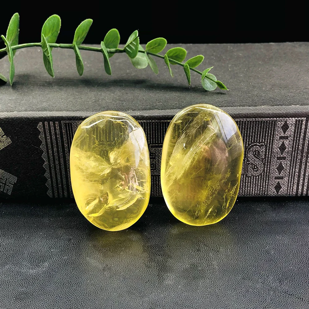 Natural High quality Citrine palms Crackled Rock Healing Stone Crystal Tumbled For Feng Shui Decoration