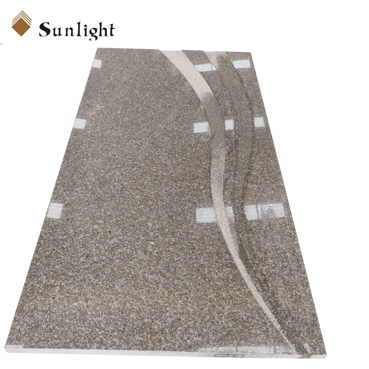 Cheap G664 purple Pink granite tombstone Price ,G664 granite flower vases for tombstone,monument tombstone design