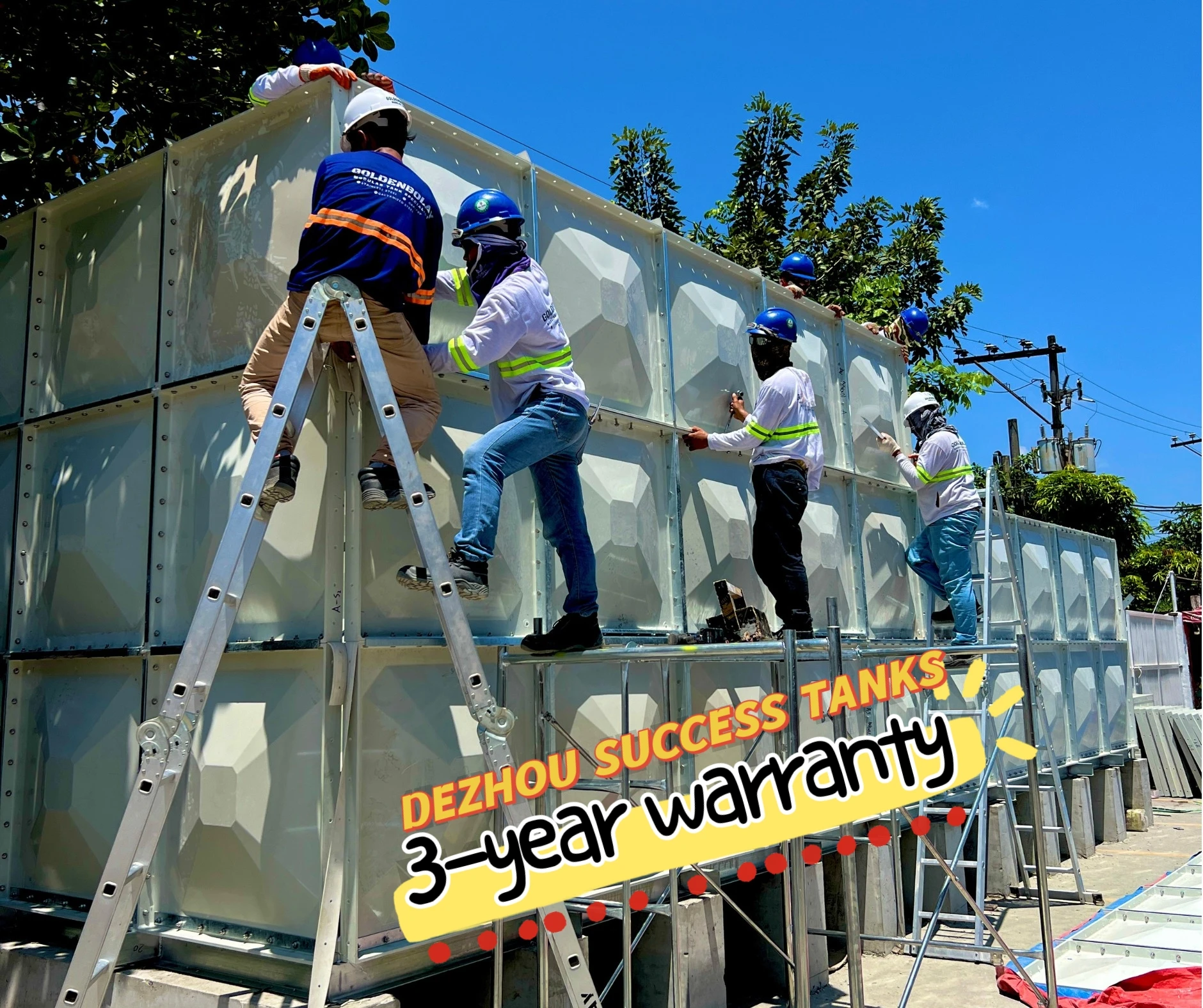 WRAS ISO Certification  popular grp frp water storage tank for drinking/raining/cooling  water