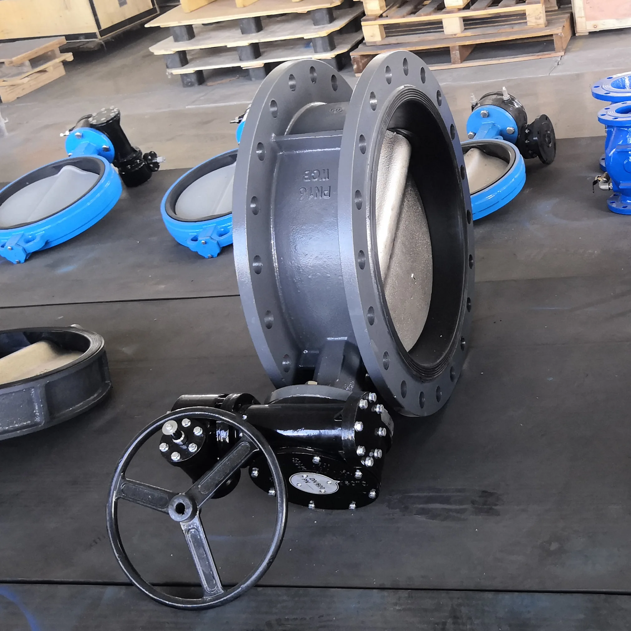 10 Inch Flange Connection WCB Carbon Steel Butterfly Valve Concentric Type 150LB