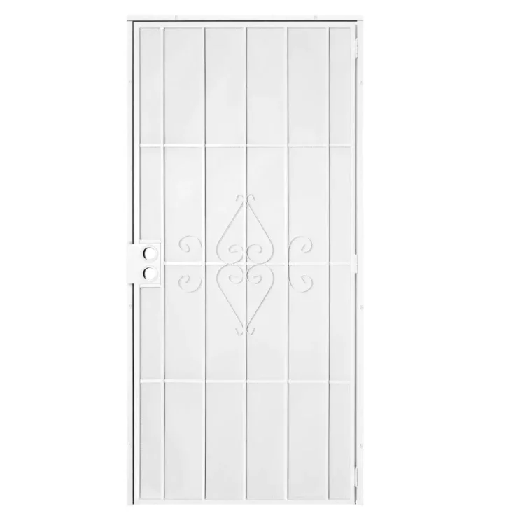 Rustproof exterior bullet proof wrought iron doors steel security front door security villa gate powder coated