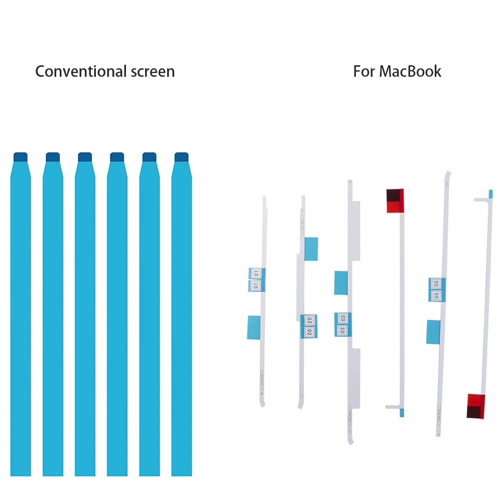 Brand New 13.3 14.0 15.6 17.3 InchLaptop Lcd Screen Adhesive Tape and Rubber Ring for Macbook Hp screen