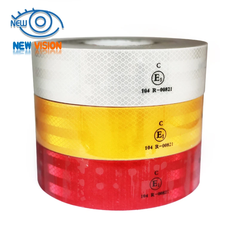 China Fluorescent Green PE Material Adhesive Tape Warning bike lime Green Reflective Tape