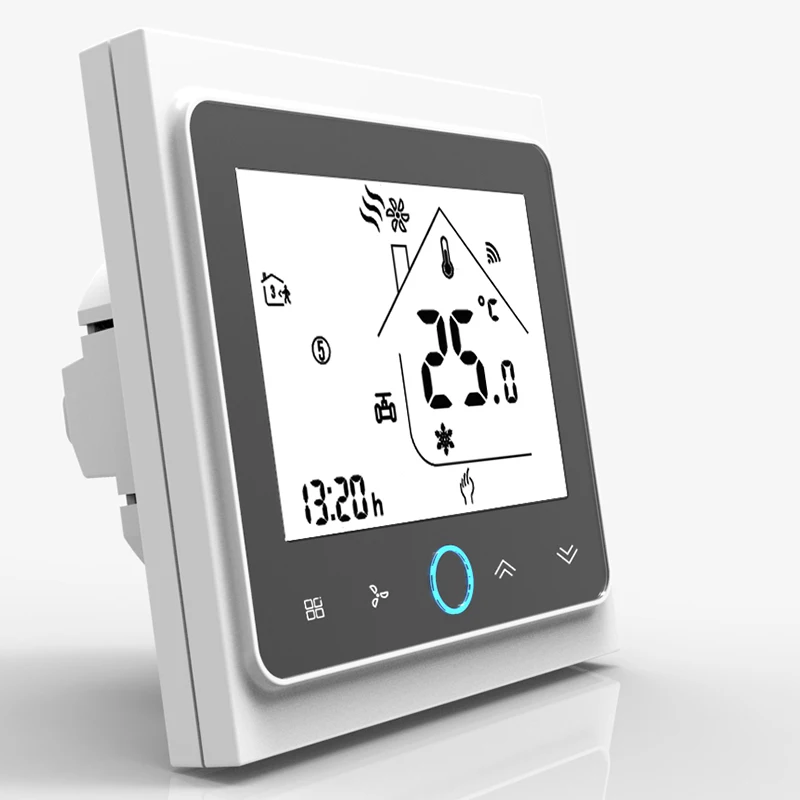 Smart Home tuya ac BAC-002 programmable central Air conditioning 4 pipe room  thermostat controller for fan coil unit