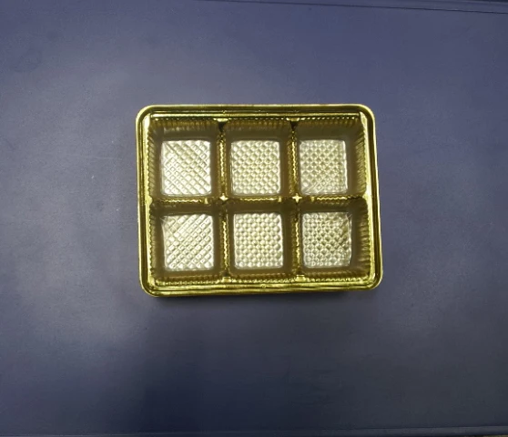 PVC PET Golden Silver Blister Tray Box Container