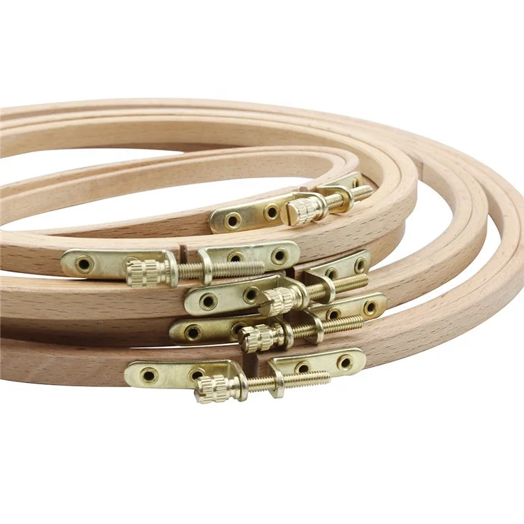 
Wholesales 7 inch Cross Stitch Accessory Wooden Embroidery Frame DIY Craft Tools Kit Hoops Frame Embroidery 