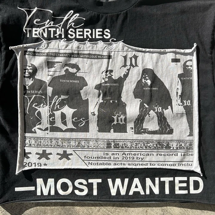 Custom Y2K Graphic Tee Top Screen Printed 250 GSM Heavy Cotton Over Size Boxy Double Layer Long Sleeve T-shirts T Shirts For Men