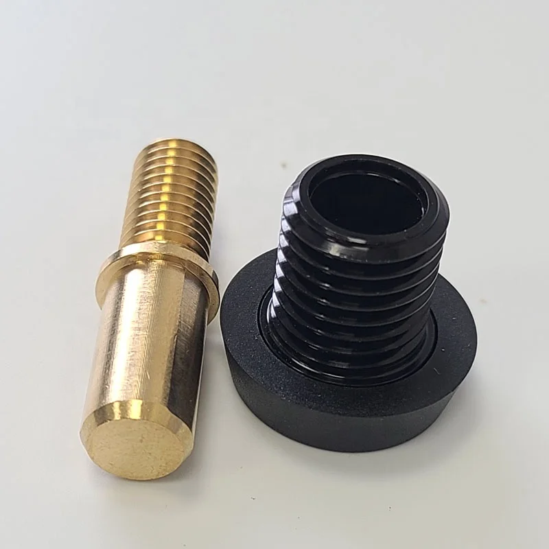 Xmlivet Wholesale New Pool Cue Extender bumper Cue Extension pin with black/red bumper for Longoni cues Billiard Accessories