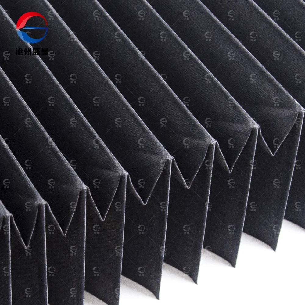 High quality black fold cloth oil proof bellow covers
