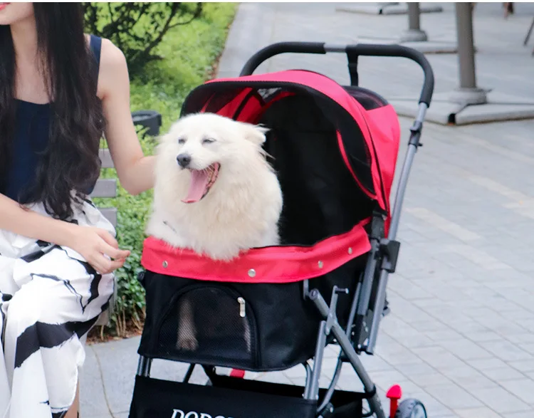 factory wholesale luxury dog stroller for medium and large dogs pet strollers