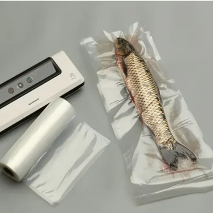 Durable 2 Pack Combo Vacuum Seal Storage Bag Clear Food Saver Bags Meat Frozen Storage Vaccum Sealer Rolls