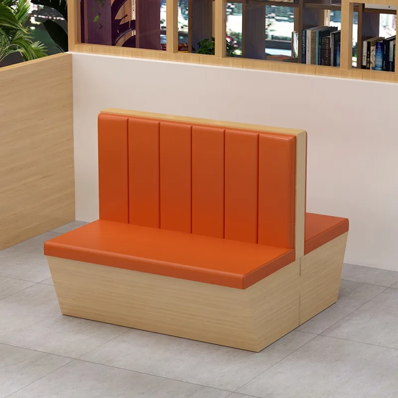 Dining Seating Booth Sets for Restaurant Furniture Sofa Booth Hot Sale Chair and Table Customized Seating Fast Food Restaurant