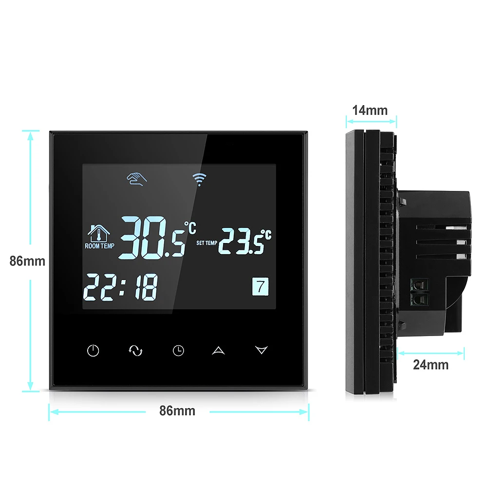 HY03WE-wifi Tuya wifi Smart Heating Room Thermostats with WiFi Remote Control