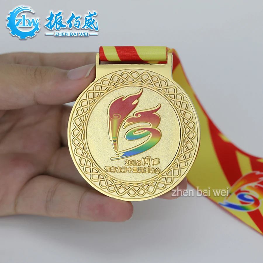 Manufacturers custom design personalized high quality soft enamel metal 3D zinc alloy Marathon Sports competition football MEDAL