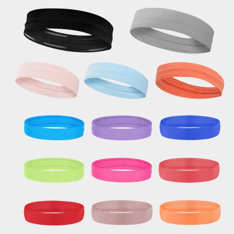 Absorbent Sport Headband Sweatband for Men Women Yoga Hair Bands Head Sweat Bands Running Fitness Workout Sports Protection