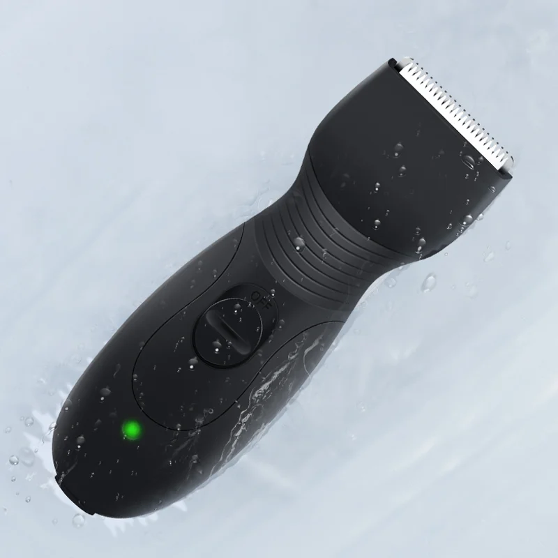 Pubic Hair Trimmer For Man Electric Groin & Body Hair Shaver For Balls Body Hair Clippers Waterproof Razor