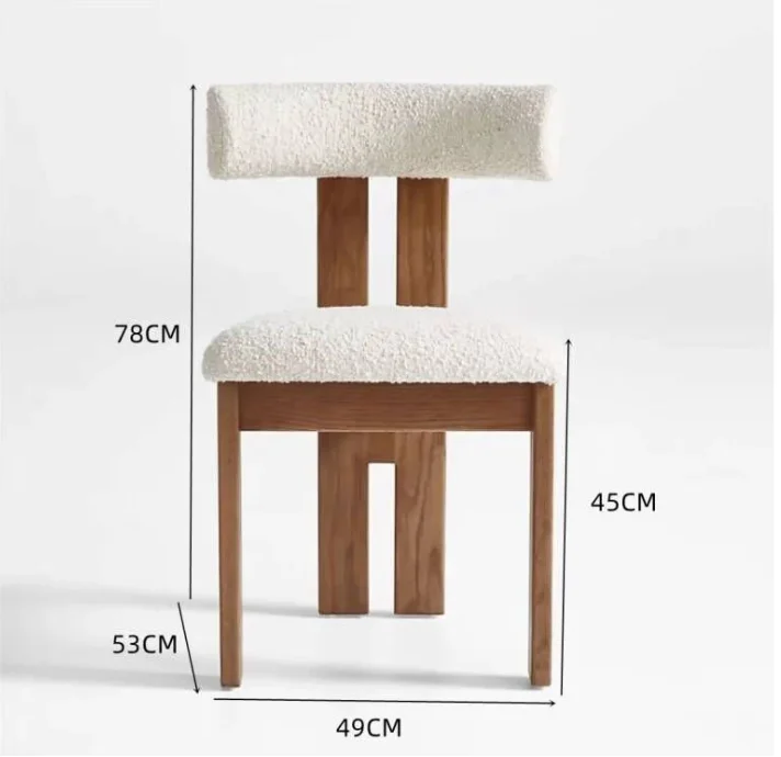 Wholesale Nordic Design Custom Luxury Leather Upholstered Solid Wood Furniture Dining Chair For Hotel Restaurant