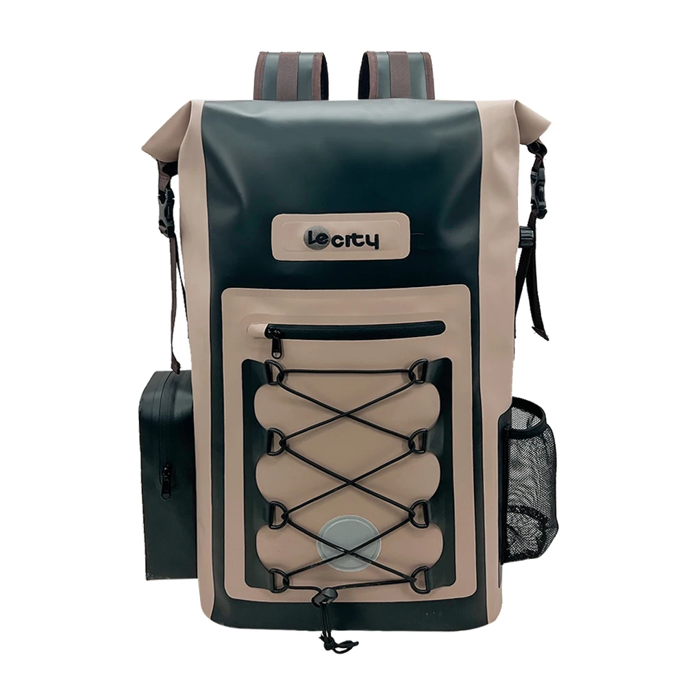 LE CITY OEM ODM 600D TPU 30L YKK Anti-air Zipper Roll Top Waterproof Soft Insulated Cooler bag Picnic Ice Bag Cooler Backpack