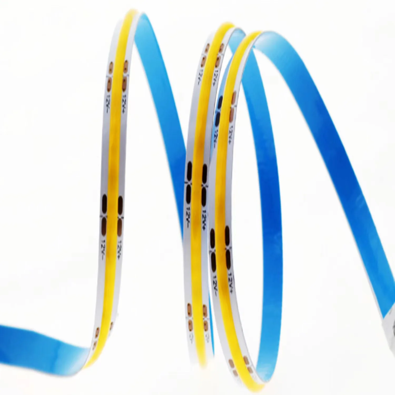 Low Pressure 12V 24V Self Adhesive LED Soft Strip Light COB LED Rope Light For Home  Decoration