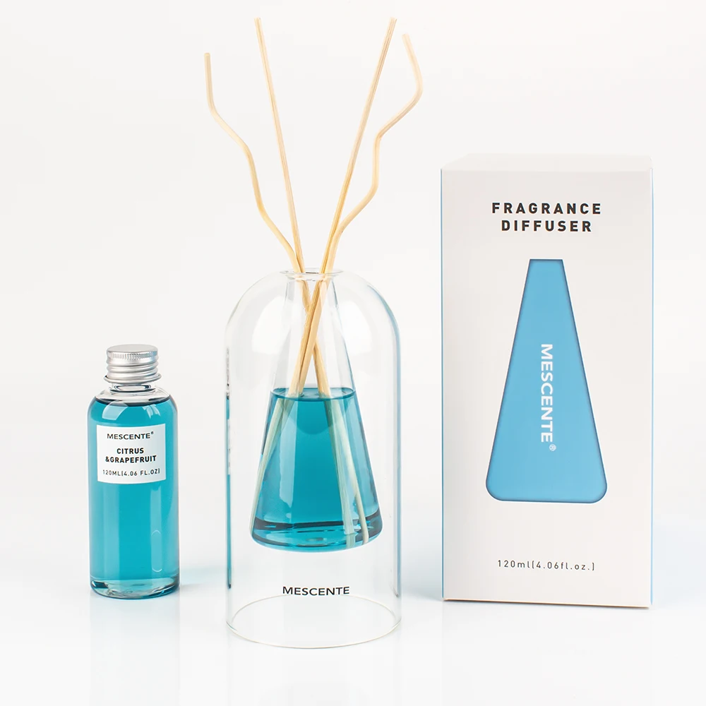 Mescente Luxury Gulf Orchid Liquid Aroma Reed Diffuser Aromatherapy Air Freshener Perfume