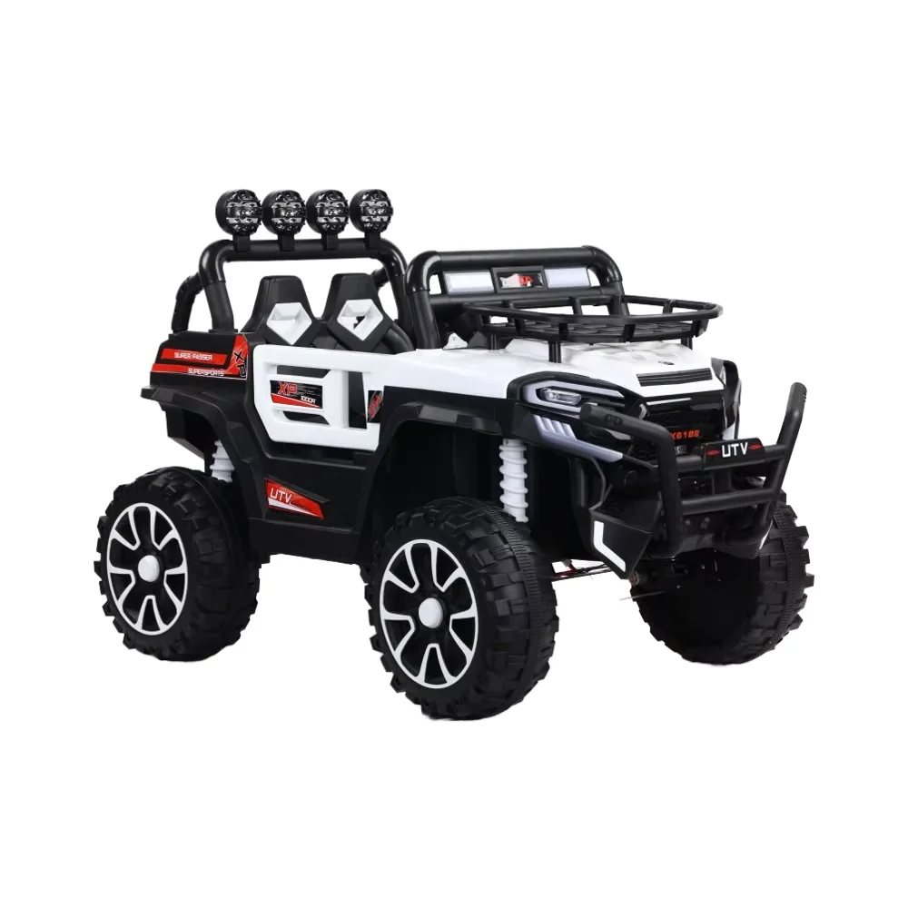 12V Kids Ride On Car withRemote Control, Wireless Music Spring Suspension, LED Lights, Electric Car for Kids Ages 3-6