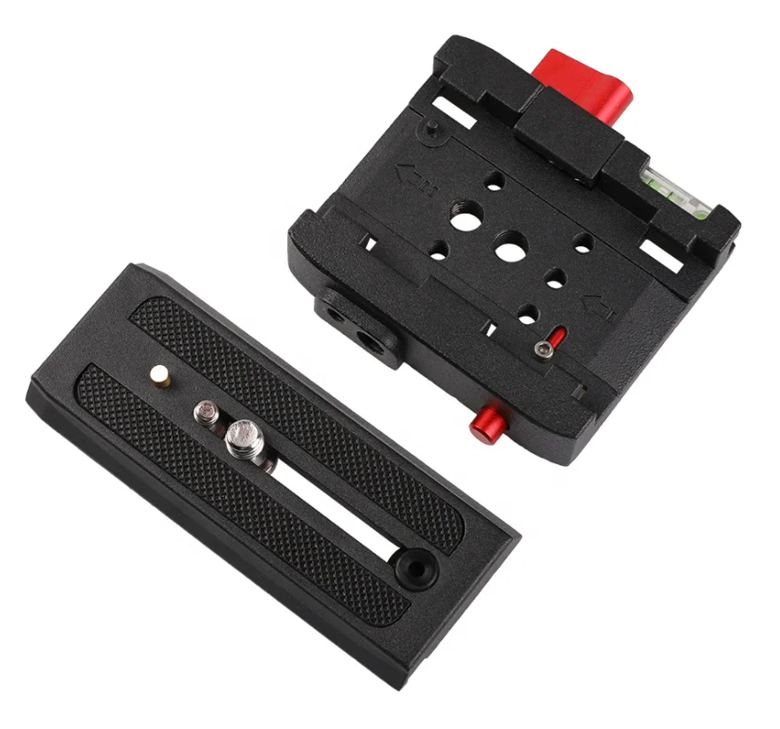 Tripod spare parts wholesale camera accessories photographic tripod camera mount adapter quick release base plate for yunteng