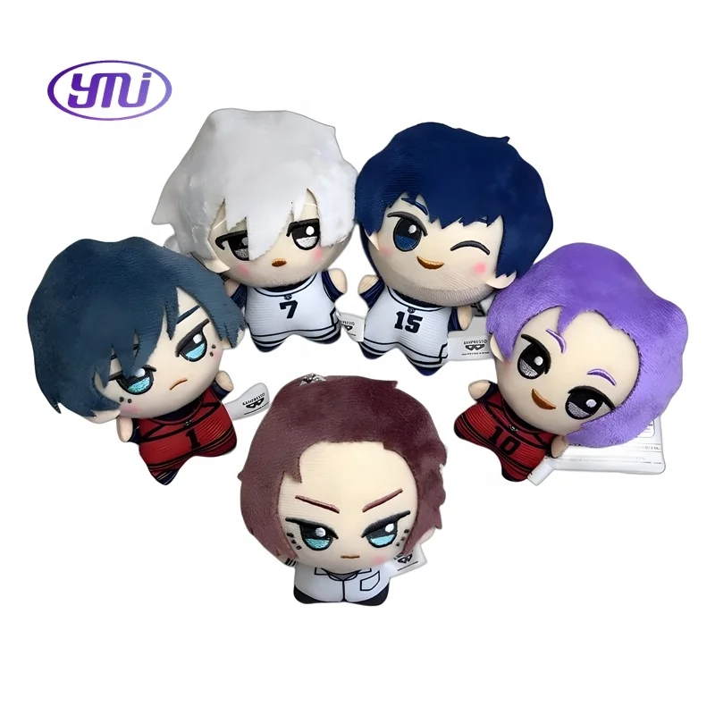 Lifelike Realistic Dolls Sustainable Plush Toy Custom Cuddly Anime Isagi Yoichi Stuffed Figure Toys Blue Lock Doll