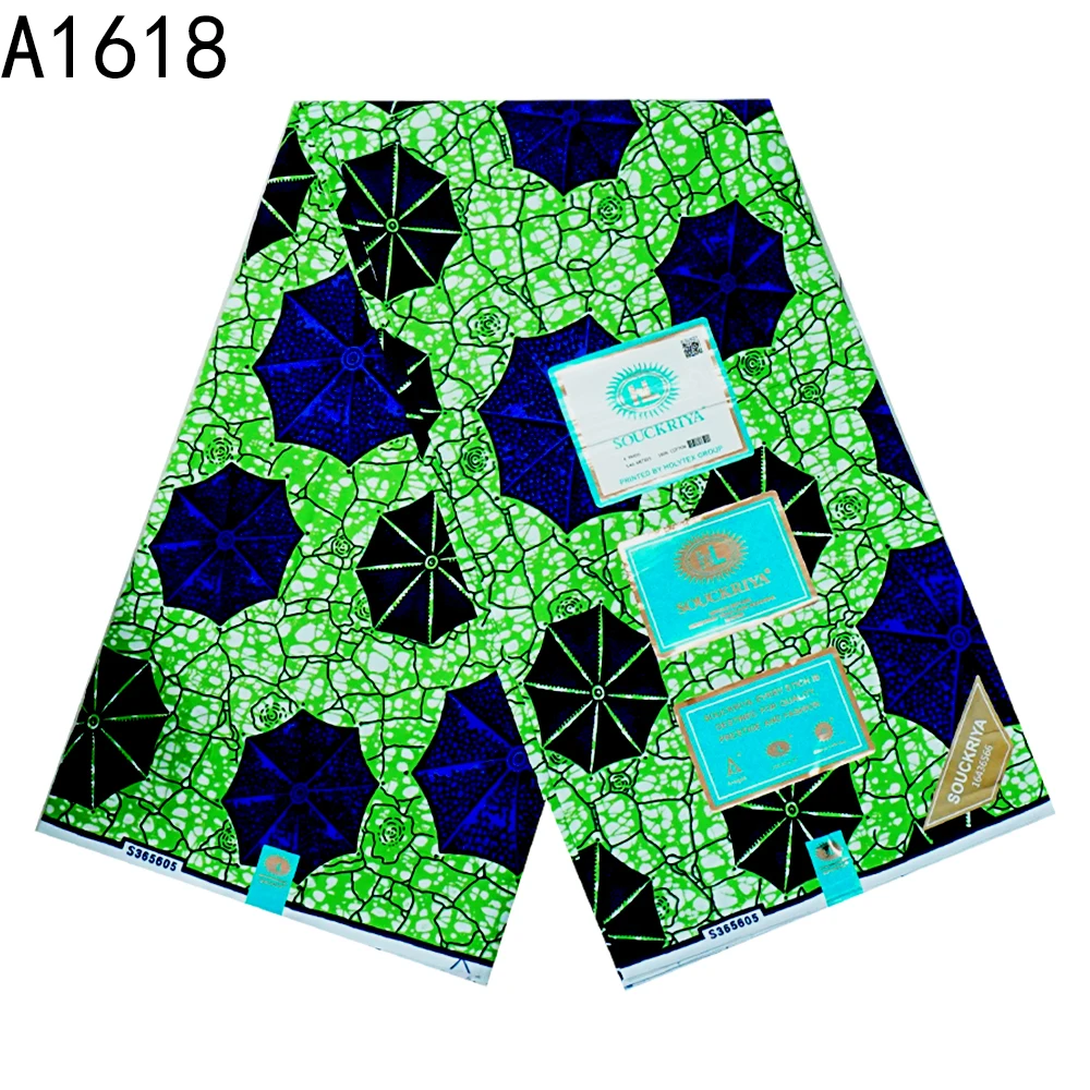 100% Cotton Ankara Africa Prints Real Wax Fabric Sewing Wedding Dress Crafts Patchwork Material