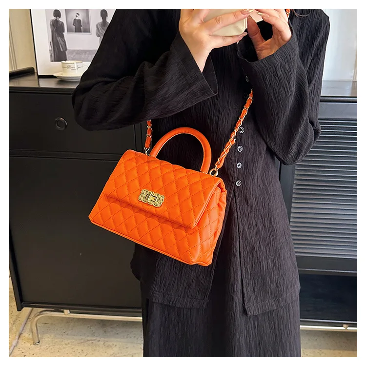 Mipurela Wholesale Bolsa Feminina Diamond Lattice Ladies Bag New Collection Quilted Top Handle Purses And Handbags