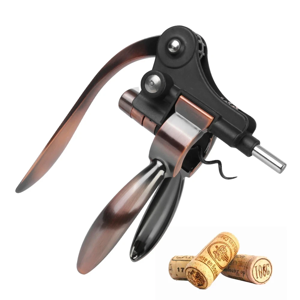 Zinc Alloy High-End Red Wine Corkscrew Bronze Rabbit Head Screwdriver Wine Opener Bottle Opener Bottle Openers