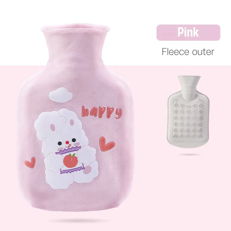 350ml Factory Wholesale Custom Reusaber Hot Water Bottles Rubber Hot Water Bag With Covers