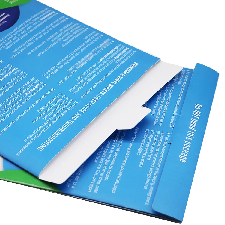 Printable label sticker full sheets compatible with inkjet laser printer waterproof A4 vinyl adhesive paper