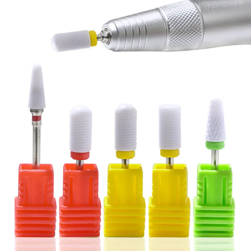 Ceramics Bits Manicure Tool White Professional Salon Product High Quality Nail Drill Bit
