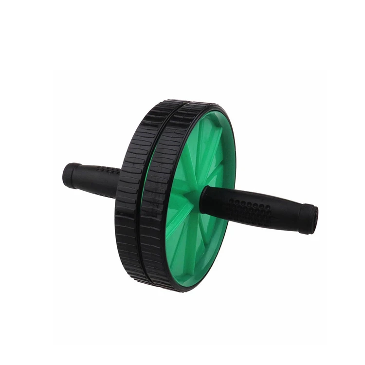 Fitness Maximize Abdominal Trainer Dual Ab Wheel Roller with Soft Knee Pad for Home Gym Equipment