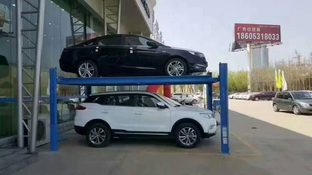 CE утвержденный автомобильный подъемник парковочное оборудование поворотный станок 4 стойки 2 напольные парковочные подъемники