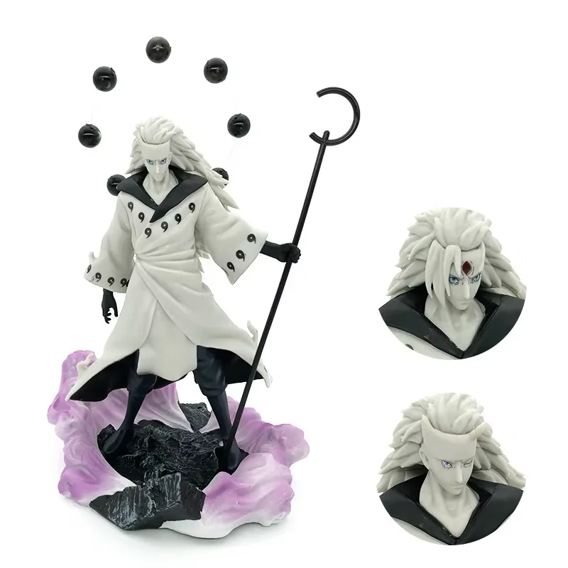 Narutoes Shippuden 15cm Uchiha Obito Madara PVC Anime resin Model Toy Anime tsunade action Figures