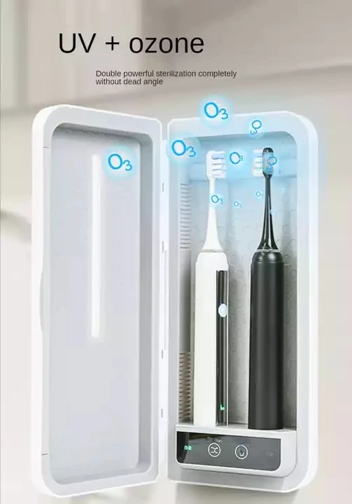 Hot Electric Toothbrush IPX7 Waterproof Sonic Adult Electric Toothbrush and UV Smart Air Dry Toothbrush Sanitizer Box Set