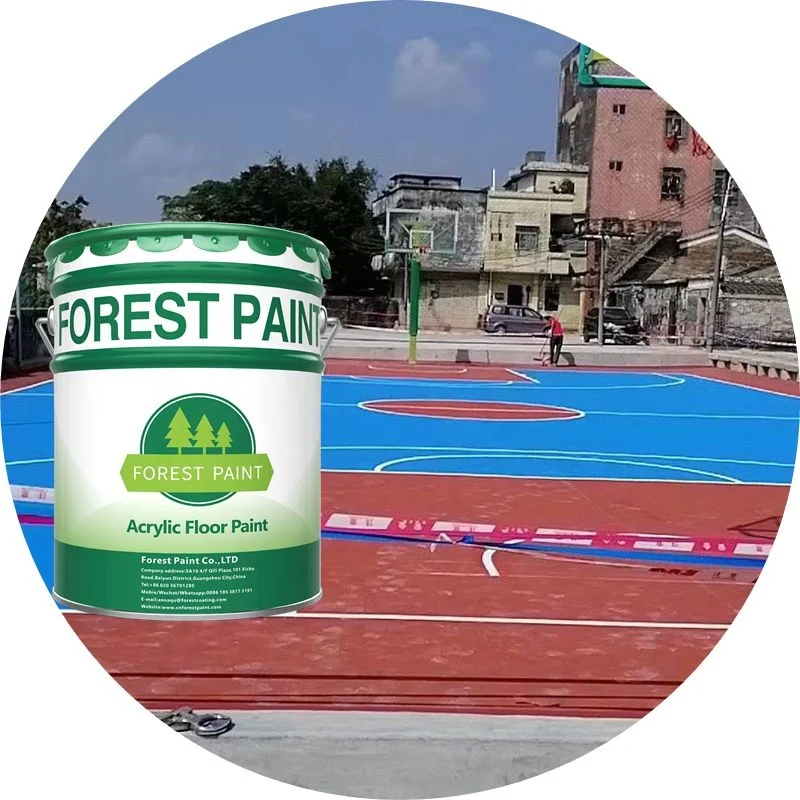 Direct factory sale price washable epoxy rubber floor paint sports flooring coating for outside