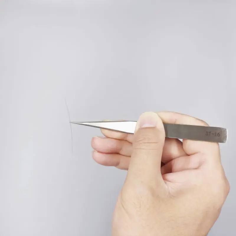 JEJOR Wholesale Vetus ST-10 High Quality Anti-static Stainless Steel ESD Tweezers Eyelash Tweezers