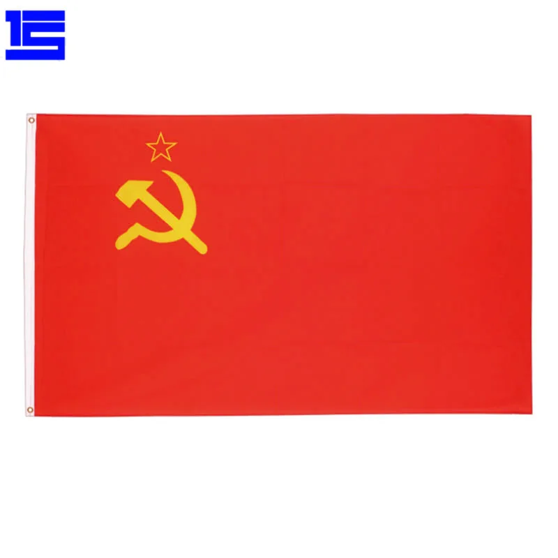 
3x5ft 100% polyester cheap Soviet Union flag USSR flag ready to ship 