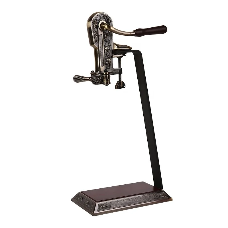 luxury wine bottle opener heavy duty zinc alloy safety easy manual wine opener table top corkscrew wine bar accessories