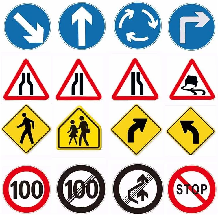 Work Safety Road Warning Symbols Signs Metal Road Safety Signage Street Sign Logo Traffic Safety Construction Caution Sign Board