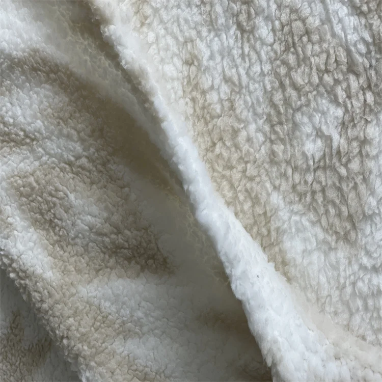 
100% POLY DOUBLE SHERPA CHEAPER FASHION HIGH QUALITY STOCK FABRIC IN PLAID 