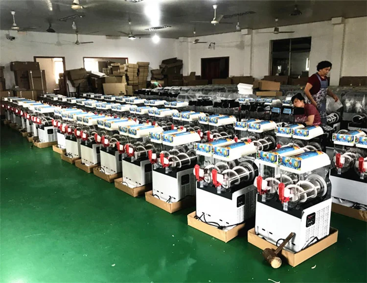 syrup making machine gourmet ice slush machine snow white carbonated slush machine trade